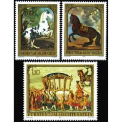 Lichtenšteino pašto ženklai (1978). Žirgai paveiksluose