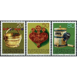 Lichtenšteino pašto ženklai (1980). Alpių buities rakandai