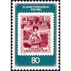 Lichtenšteino pašto ženklai (1980). Pašto muziejus