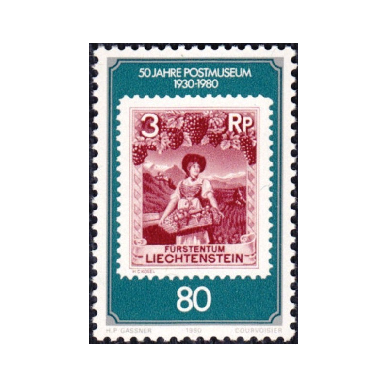 Lichtenšteino pašto ženklai (1980). Pašto muziejus