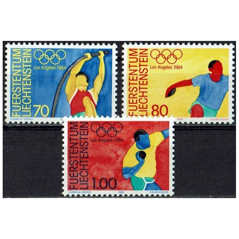 Liechtenstein stamps (1984) for sale. Olympic Games Los Angeles