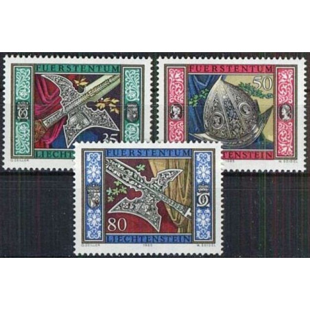 Lichtenšteino pašto ženklai (1985). Kunigaikščio gvardijos ginkluotė