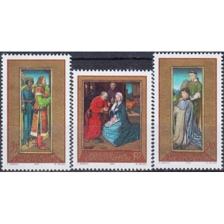 Lichtenšteino pašto ženklai (1989). Kalėdos (religiniai paveikslai)