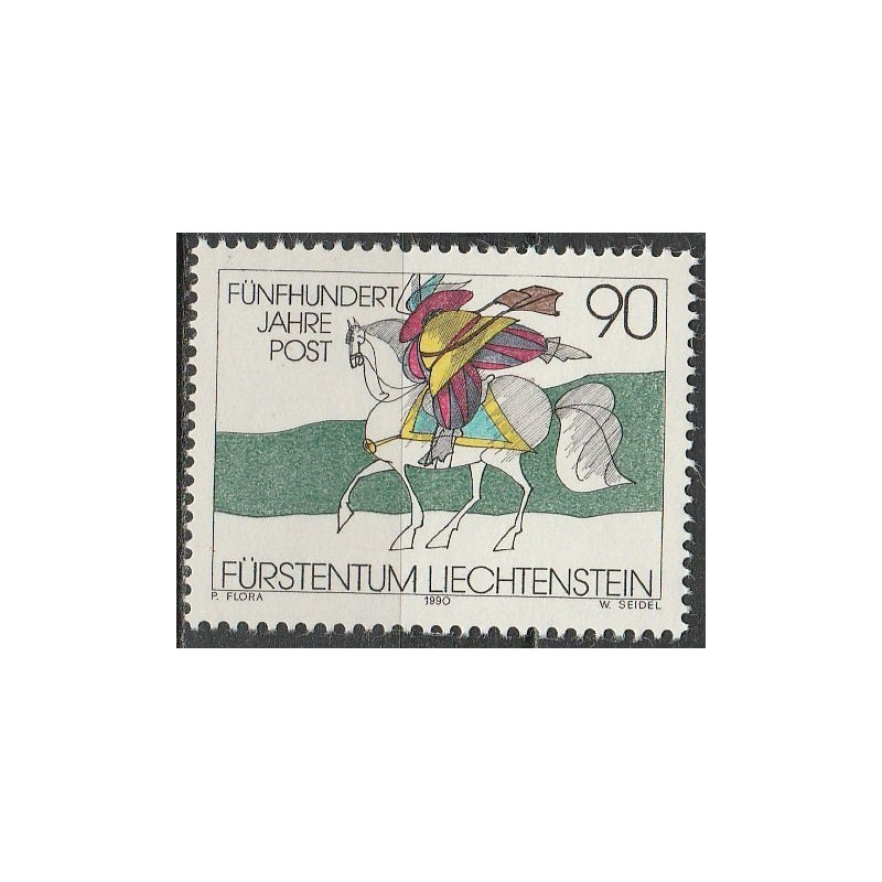 Lichtenšteino pašto ženklai (1990). Pašto istorija