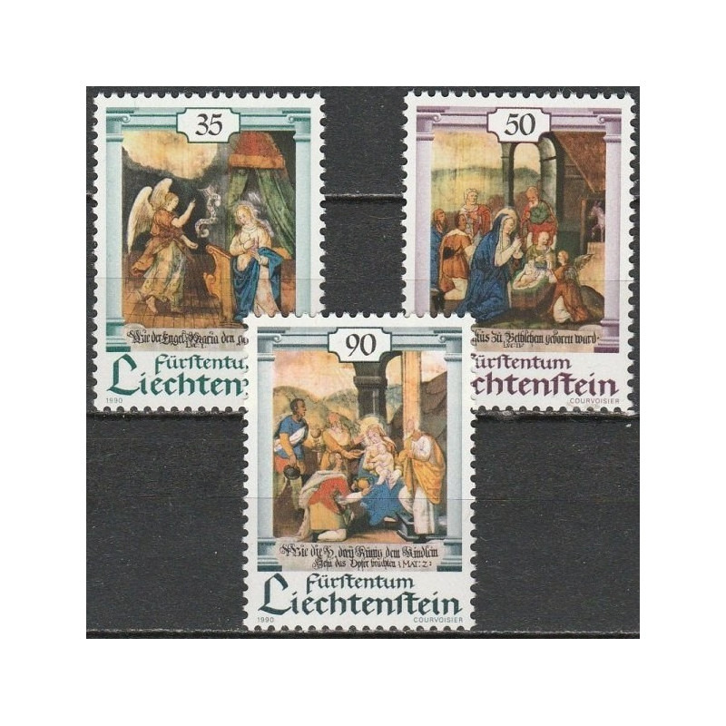 Liechtenstein stamps (1990) for sale. Christmas