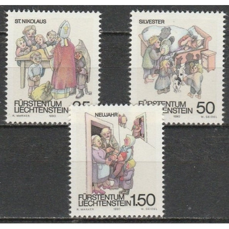 Liechtenstein stamps (1990) for sale. Traditional celebrations