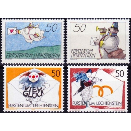 Lichtenšteino pašto ženklai (1992). Asmeniniai sveikinimai