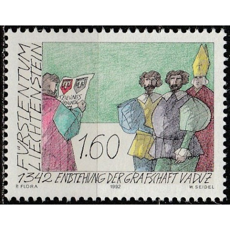 Lichtenšteino pašto ženklai (1992). Nacionalinė nepriklausomybė