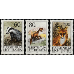 Lichtenšteino pašto ženklai (1993). Medžiojami gyvūnai