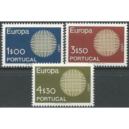 Portugalijos pašto ženklai (1970) - Fantastiškos Europa ženklų kainos‎