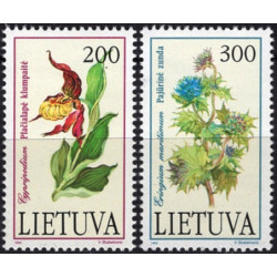 Lietuvos pašto ženklai (1992). Raudonoji knyga (augalai)