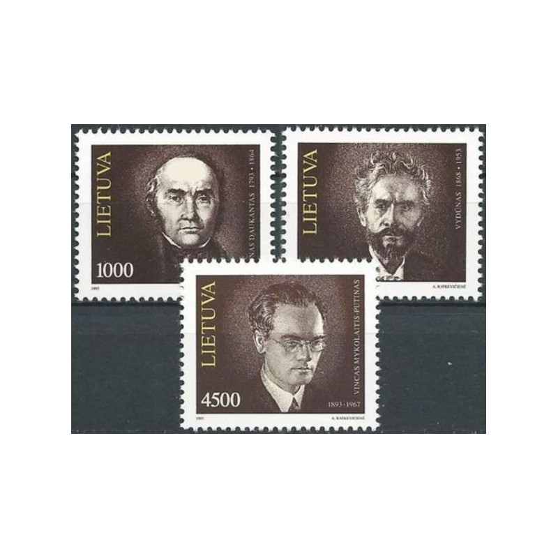 Lithuania stamps (1993) for sale. Famous people