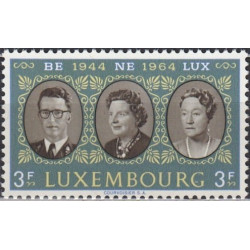 Liuksemburgo pašto ženklai (1964). Beneliukso šalių valdovai
