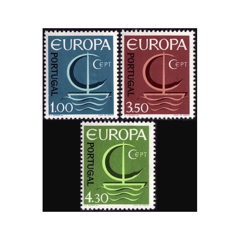 Portugalijos pašto ženklai (1966) - Fantastiškos Europa ženklų kainos‎