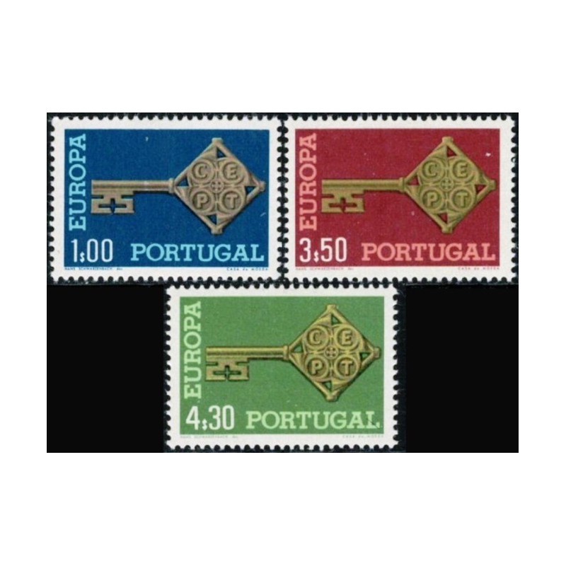 Portugalijos pašto ženklai (1968) - Fantastiškos Europa ženklų kainos‎
