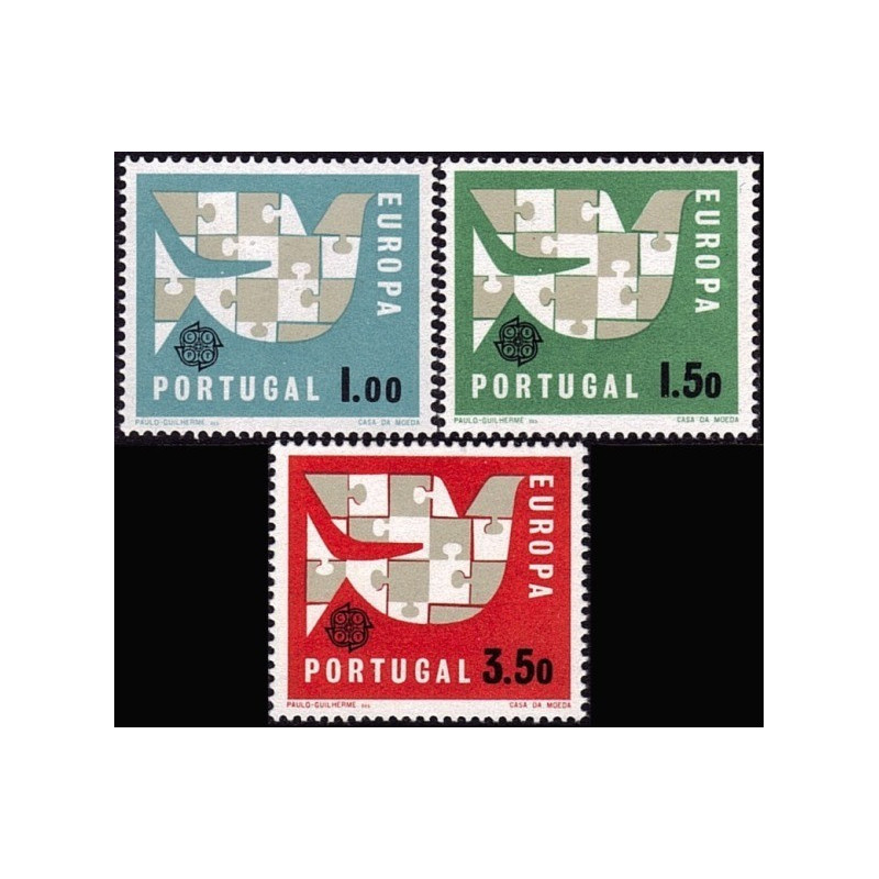 Portugalijos pašto ženklai (1963) - Fantastiškos Europa ženklų kainos‎
