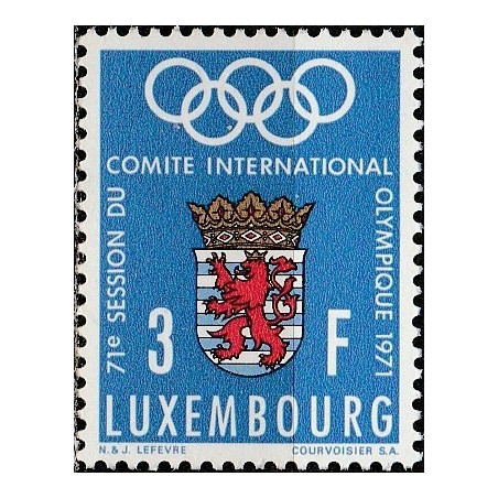 Luxembourg stamps (1971) for sale. International Olympic Committee meeting