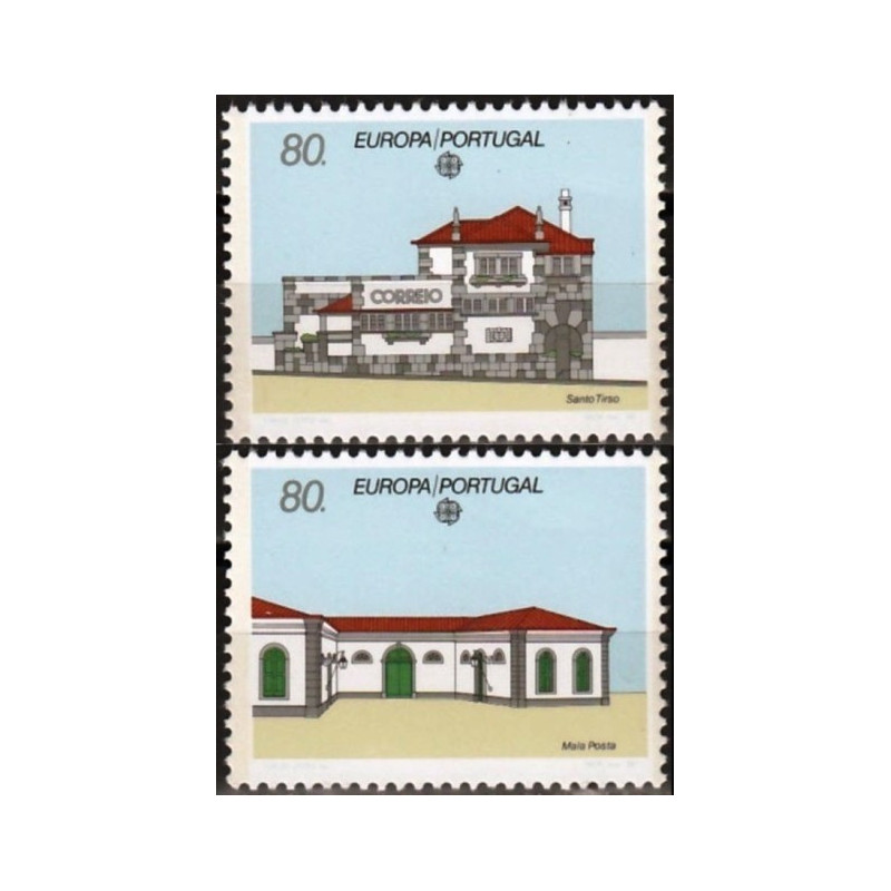 Portugalijos pašto ženklai (1990). Pašto pastatai