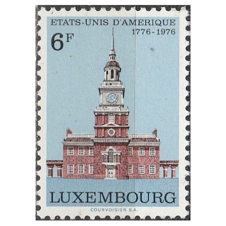 Liuksemburgo pašto ženklai (1976). JAV nepriklausomybė (architektūra)