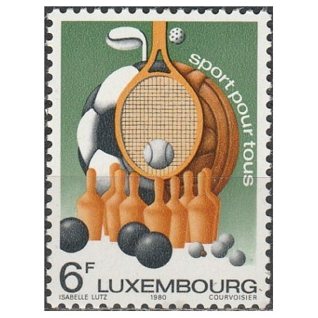 Liuksemburgo pašto ženklai (1980). Sportas