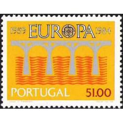 Portugalijos pašto ženklai (1984). CEPT - 25-eri metai, Stilizuotas tiltas