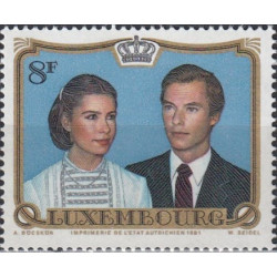Liuksemburgo pašto ženklai (1981). Kunigaikščių vestuvės