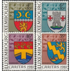 Liuksemburgo pašto ženklai (1981). Miestelių herbai