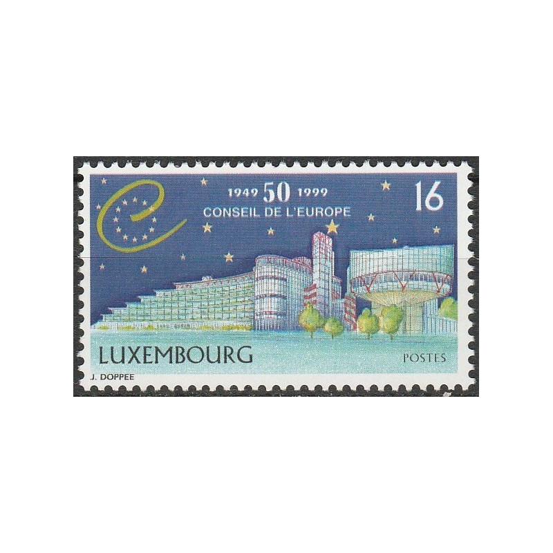 Liuksemburgo pašto ženklai (1999). Europos Tarybai 50 metų