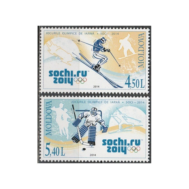 Moldavijos pašto ženklai (2014). Sočio žiemos olimpinės žaidynės