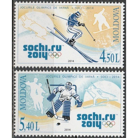Moldavijos pašto ženklai (2014). Sočio žiemos olimpinės žaidynės