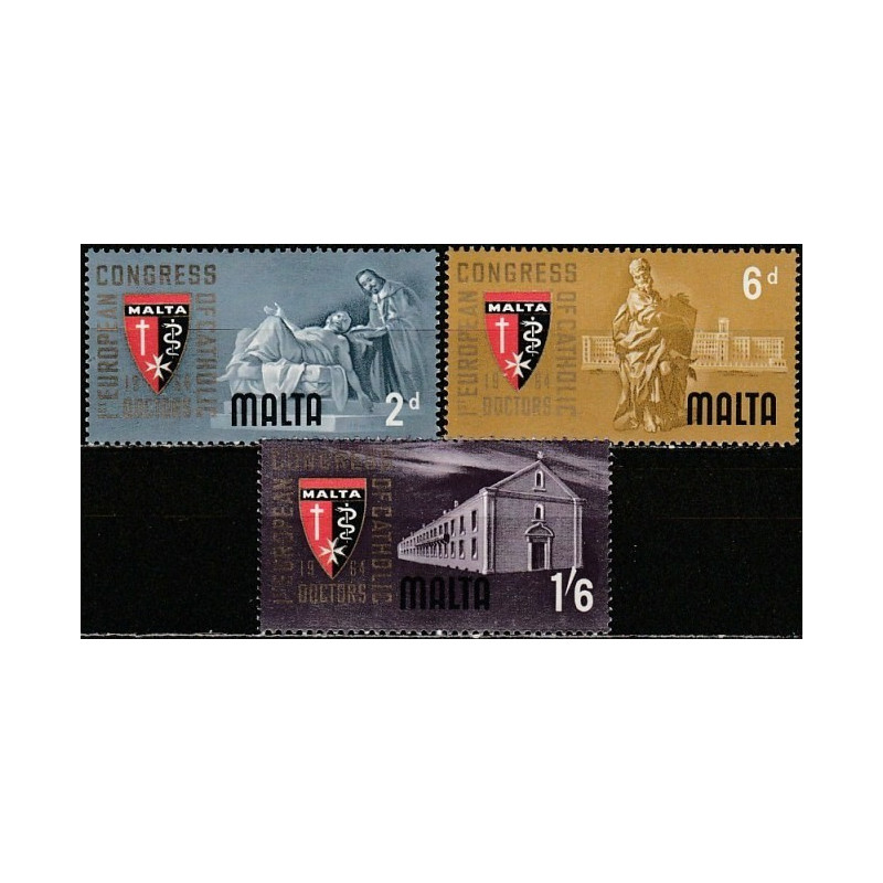 Malta stamps (1964) for sale. Congress of catholic doctors