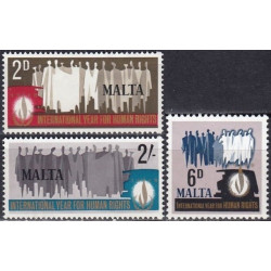 Maltos pašto ženklai (1968). Žmogaus teisių metai