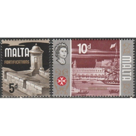 Malta stamps (1970) for sale. Fortifications