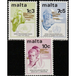Maltos pašto ženklai (1973). Jungtinių Tautų organizacijos ir programos