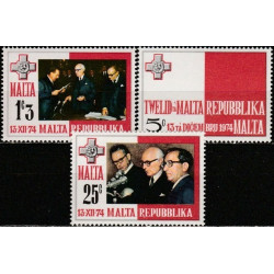 Maltos pašto ženklai (1975). Respublikos įkūrimas
