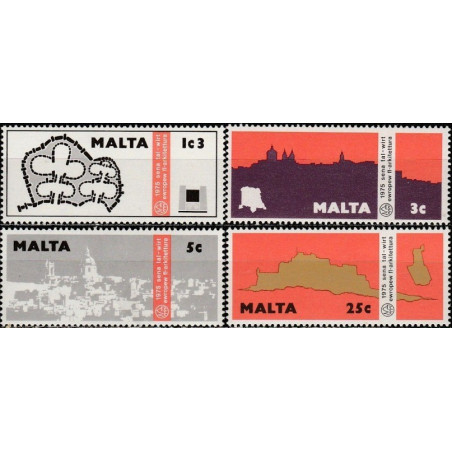 Malta stamps (1975) for sale. European architecture
