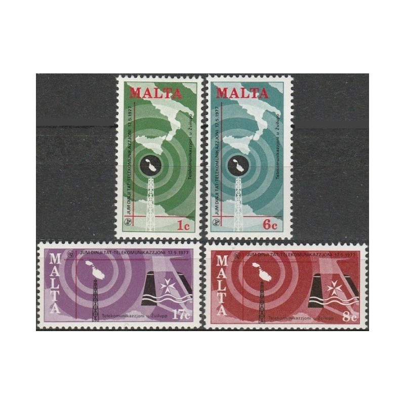Malta stamps (1977) for sale. Telecommunications