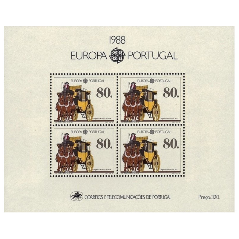 Portugalijos pašto ženklai (1988). Transportas ir ryšiai