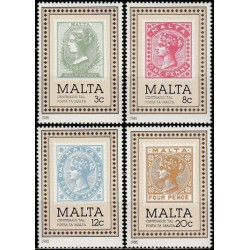 Maltos pašto ženklai (1985). 100 metų pašto ženklui