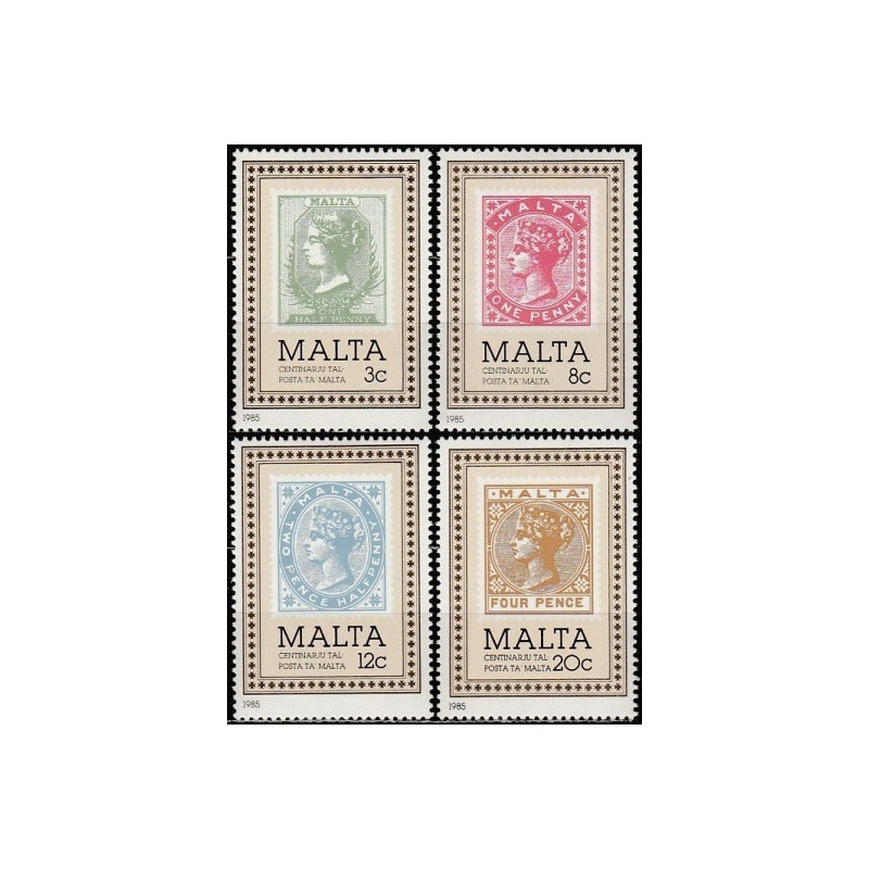 Malta stamps (1985) for sale. Centenary postage stamps