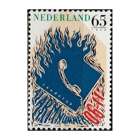Nyderlandų pašto ženklai (1990). Vieningas pagalbos telefonas