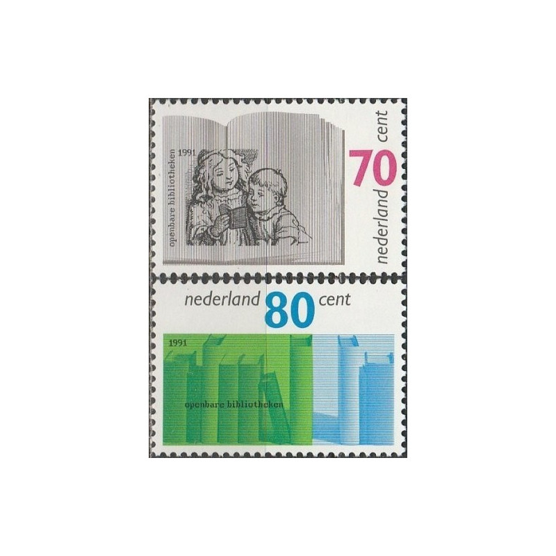 Nyderlandų pašto ženklai (1991). Viešosisos bibliotekos