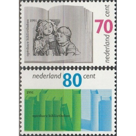 Nyderlandų pašto ženklai (1991). Viešosisos bibliotekos