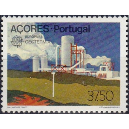 Azorų pašto ženklai (1983). Žmonijos išradimai: geoterminė energija