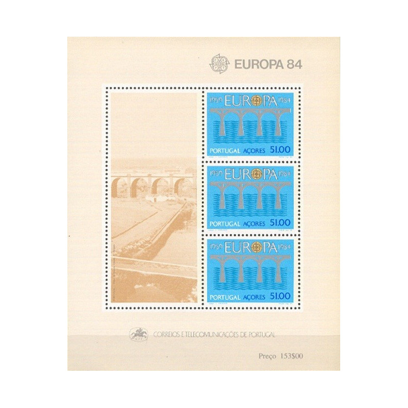 Azorų pašto ženklai (1984). CEPT - 25-eri metai, Stilizuotas tiltas