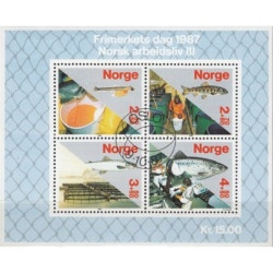 Norvegijos pašto ženklai (1987). Profesijos (žuvininkystė)