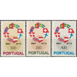 Portugalijos pašto ženklai (1967). EFTA šalys