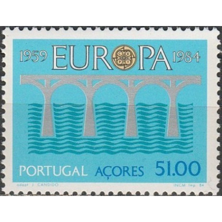 Azorų pašto ženklai (1984). CEPT - 25-eri metai, Stilizuotas tiltas