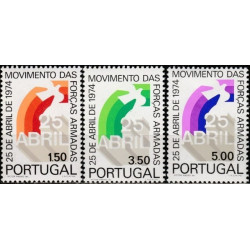 Portugalijos pašto ženklai (1974). Gvazdikų revoliucija