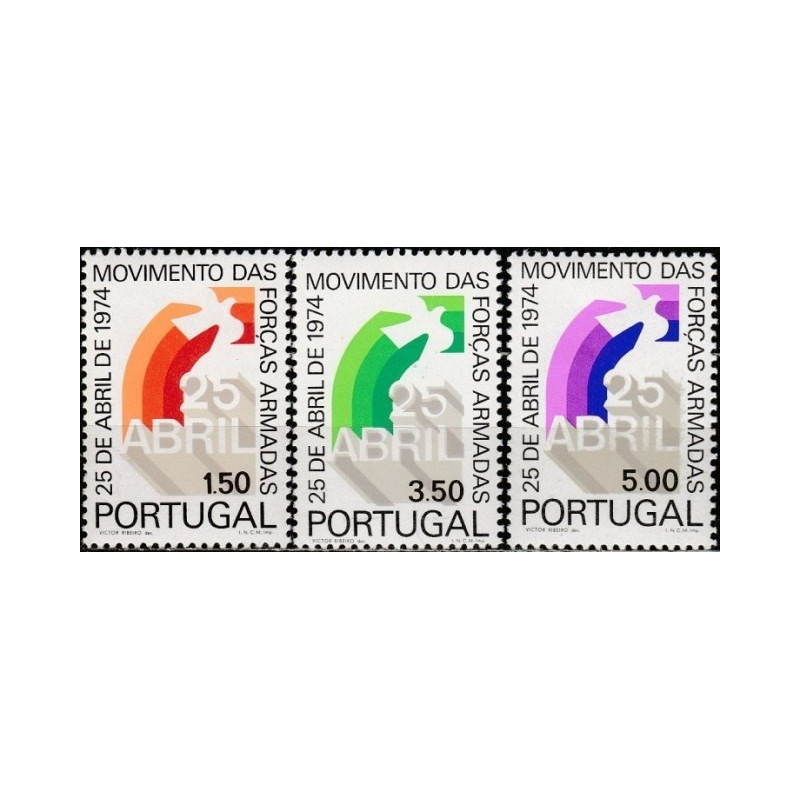 Portugalijos pašto ženklai (1974). Gvazdikų revoliucija